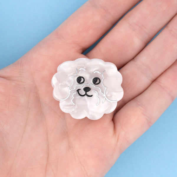 Mini-pince à cheveux Bichon