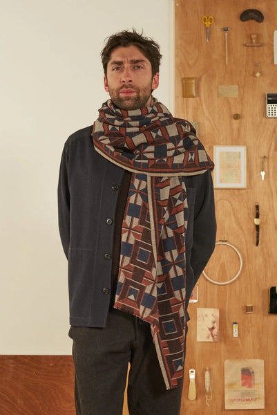 Echarpe Laine 695 Navy Blue