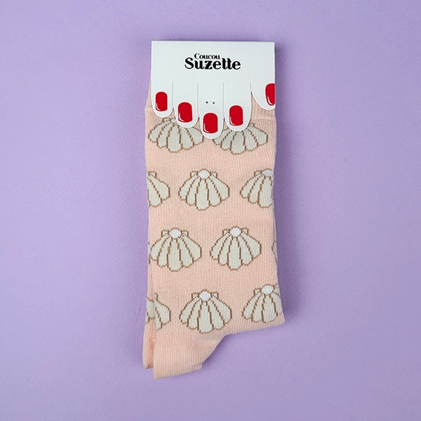 Chaussettes Coquille St Jacques