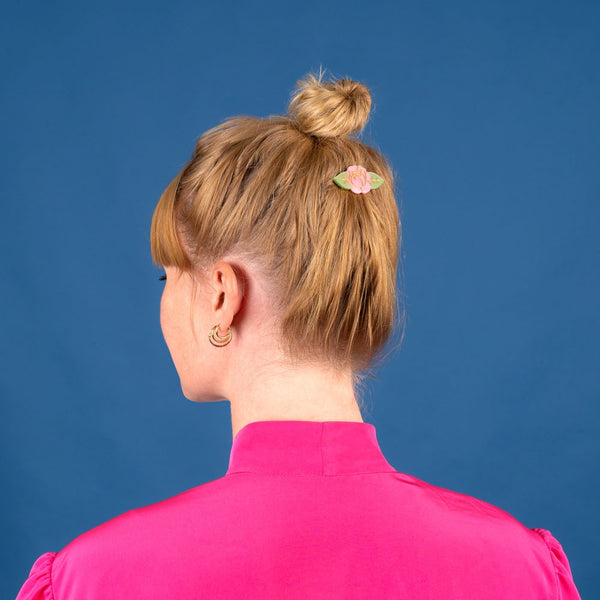 Barrette Pivoine