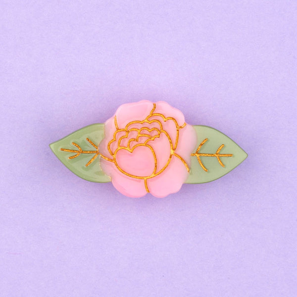 Barrette Pivoine