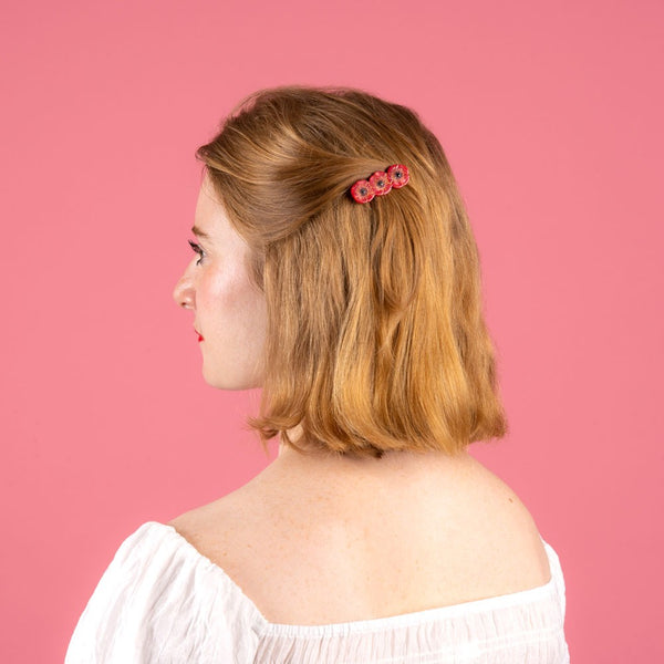 Barrette Coquelicot