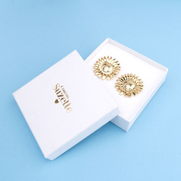 Boucles d'oreilles Tournesol
