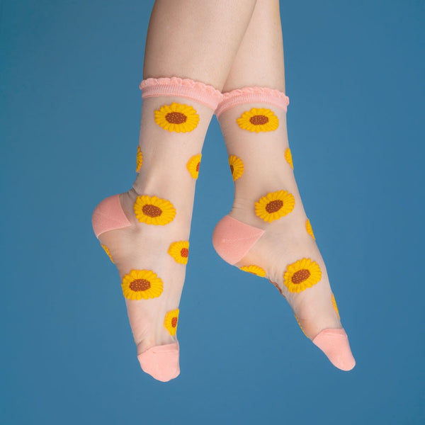 Chaussettes Transparentes Tournesol