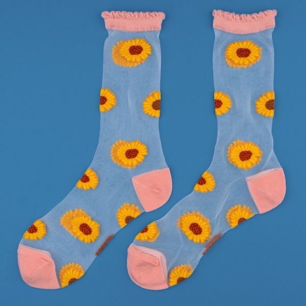Chaussettes Transparentes Tournesol