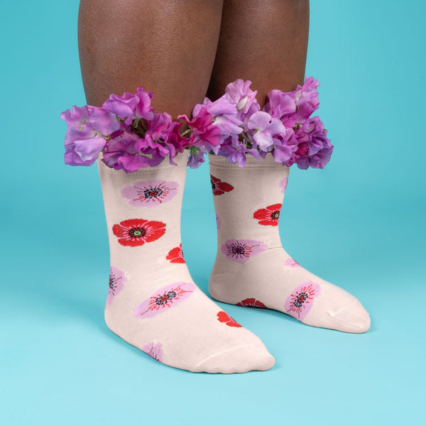 Chaussettes Coquelicot