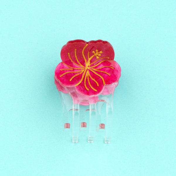 Mini-pince à cheveux Hibiscus