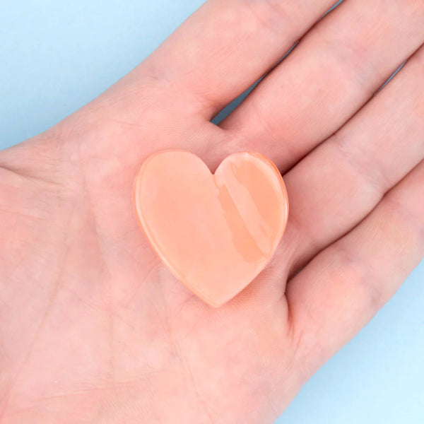Mini-pince à cheveux Coeur Rose