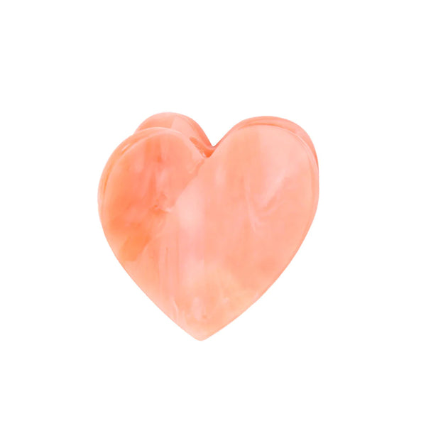 Mini-pince à cheveux Coeur Rose