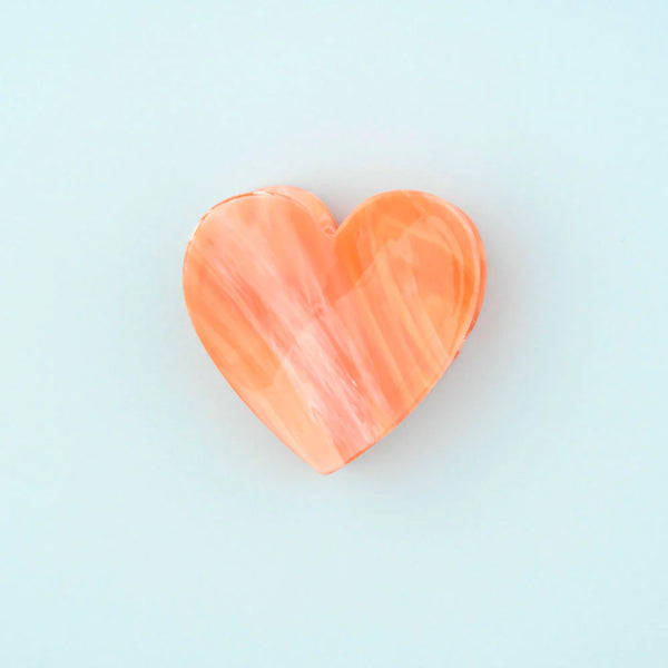 Pince à cheveux Coeur Rose