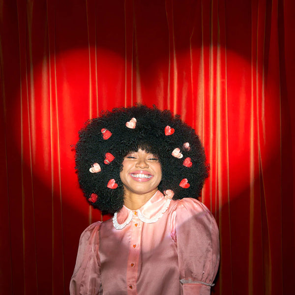 Pince à cheveux Coeur Rose