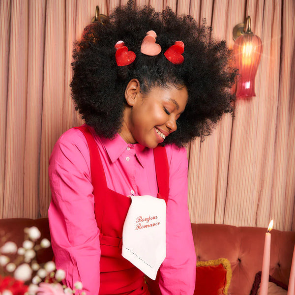 Pince à cheveux Coeur Rose