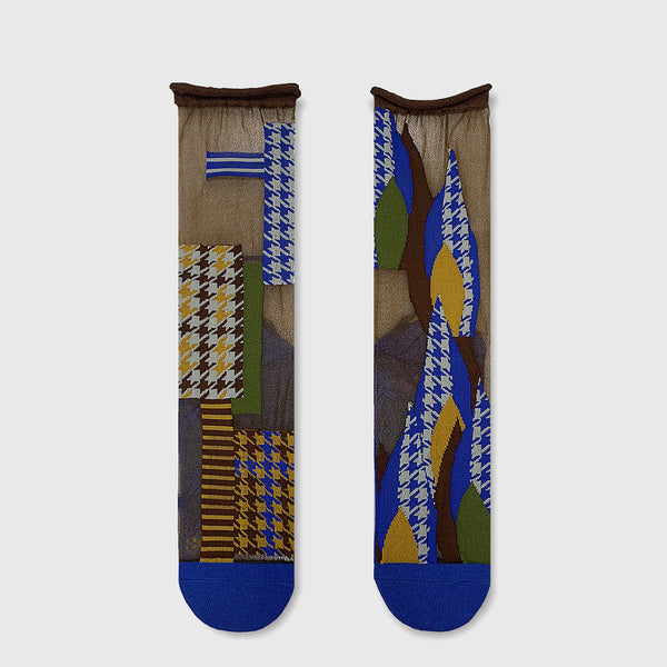 Chaussettes Tulle Dense Blue
