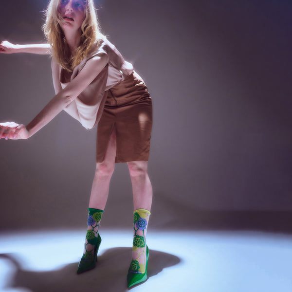 Chaussettes Tulle Green Waterlily