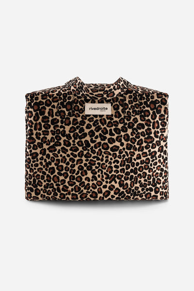 Sac Célestins Léopard Beige