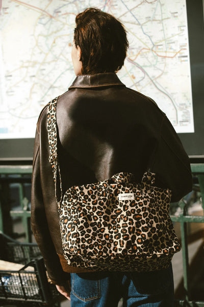 Sac Sauval Léopard Beige