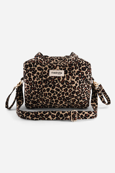 Sac à Langer Mini Darcy Léopard Beige
