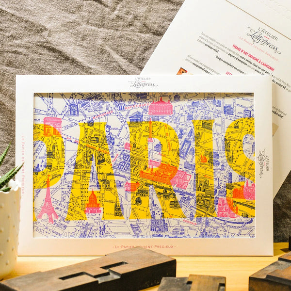 Affiche Plan de Paris