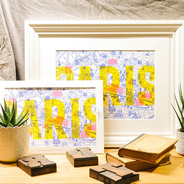 Affiche Plan de Paris