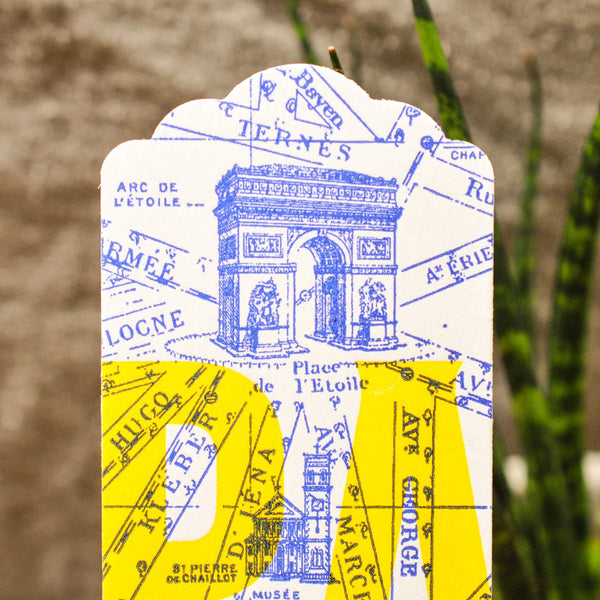 Marque-page Plan de Paris