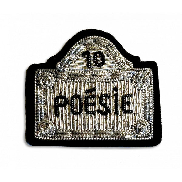 Broche Poésie Argent