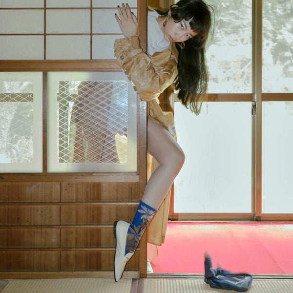 Chaussettes Lamé Sparkling Blue