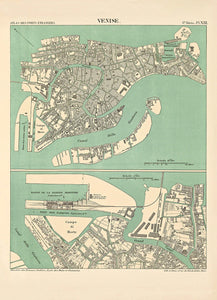 Affiche Map of Venice