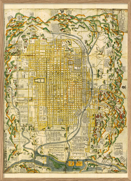 Affiche Map of Kyoto