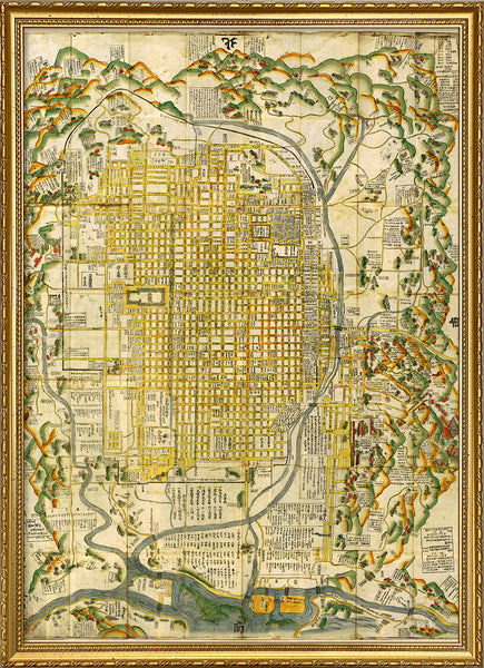 Affiche Map of Kyoto