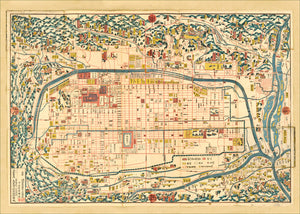 Affiche Map of Kyoto