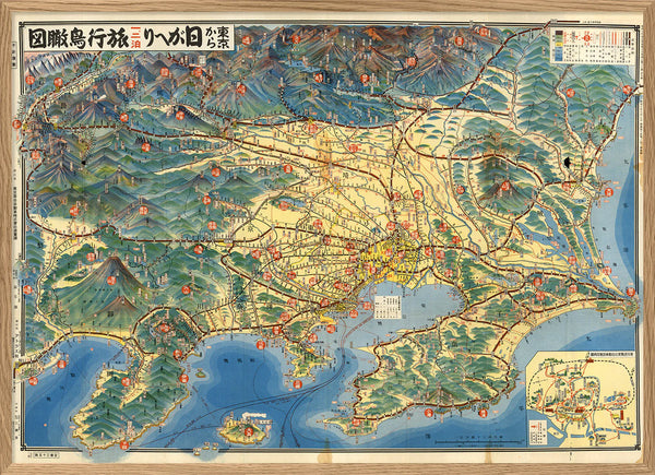 Affiche Tourist Map of Tokyo