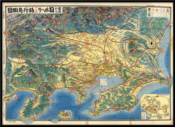 Affiche Tourist Map of Tokyo