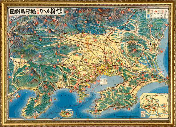 Affiche Tourist Map of Tokyo