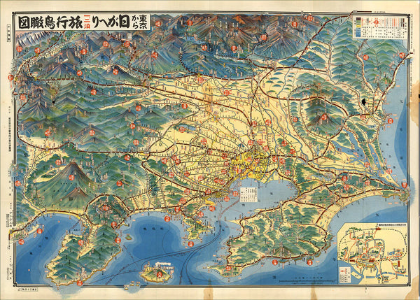 Affiche Tourist Map of Tokyo