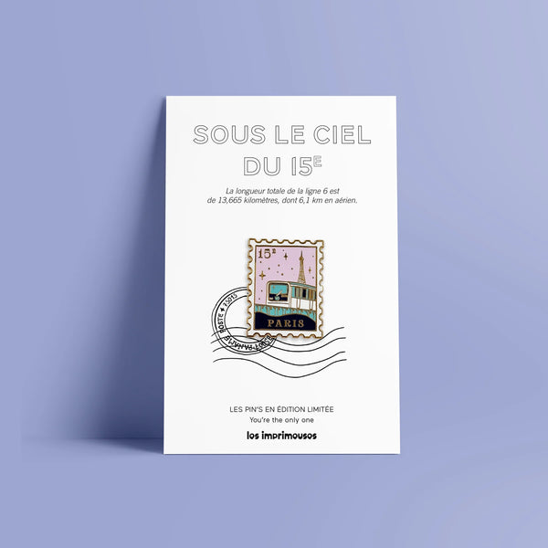 Pin's Timbre Paris 15ème