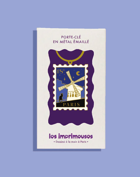Porte-clés Timbre Paris 18ème