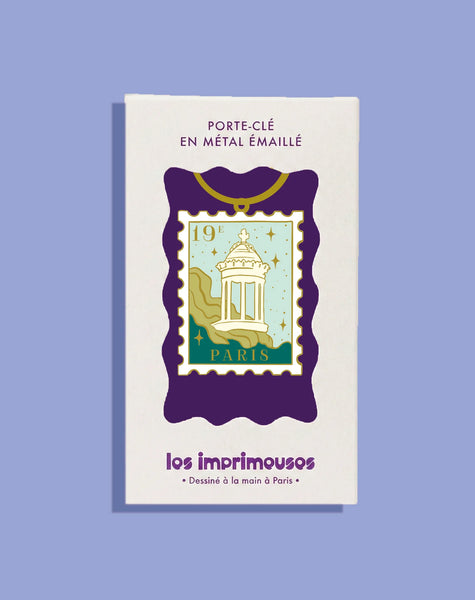Porte-clés Timbre Paris 19ème