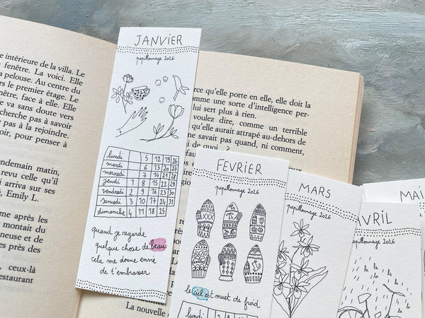 Calendrier Marque-Pages 2026