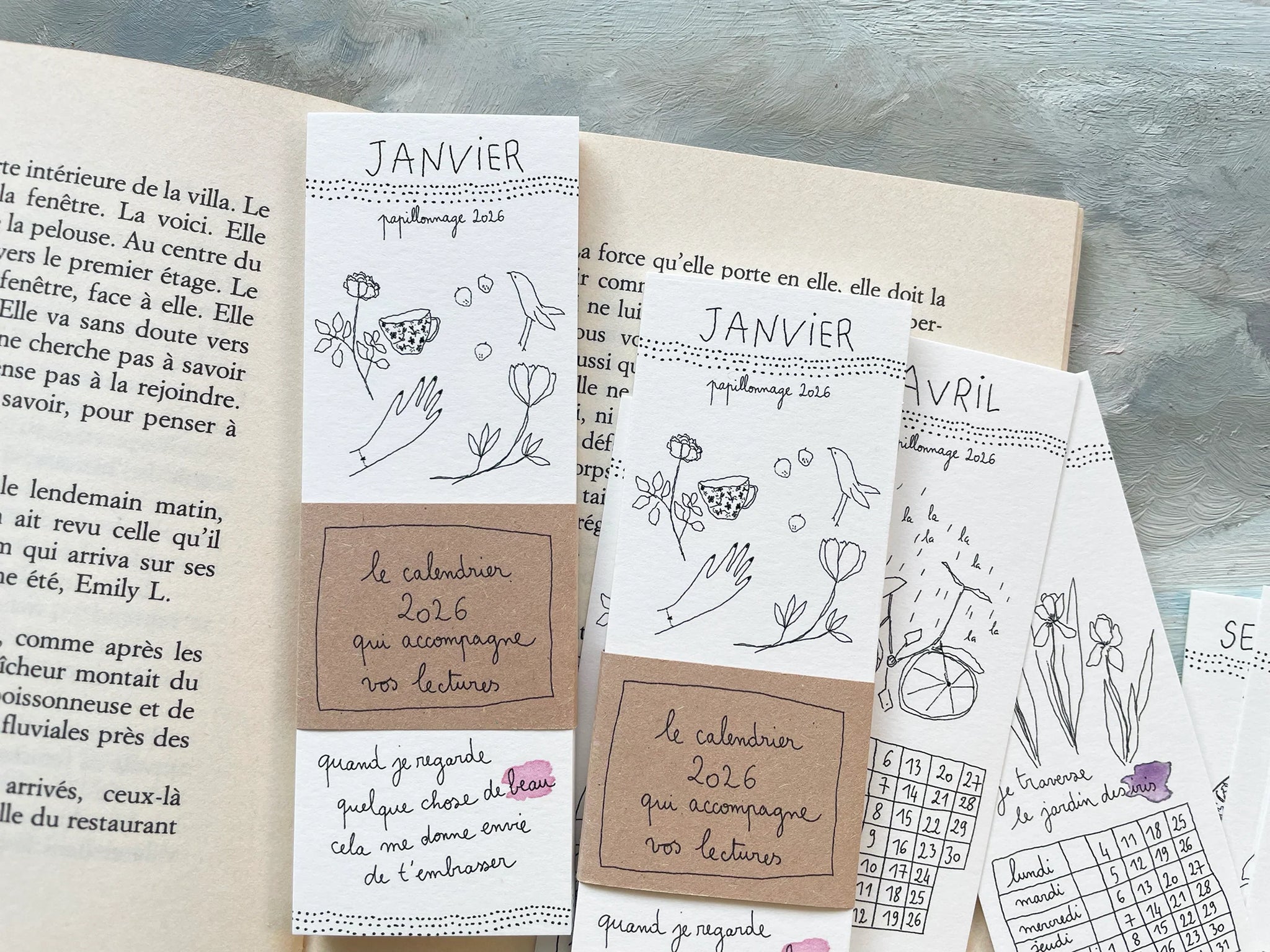 Calendrier Marque-Pages 2026
