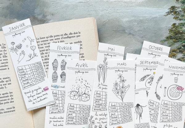 Calendrier Marque-Pages 2026