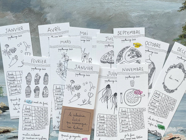 Calendrier Marque-Pages 2026