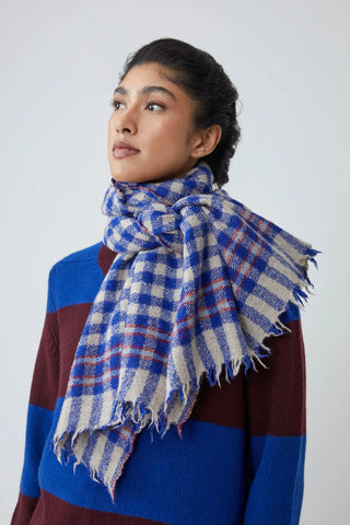 Echarpe Laine et Soie 703 Royal Blue