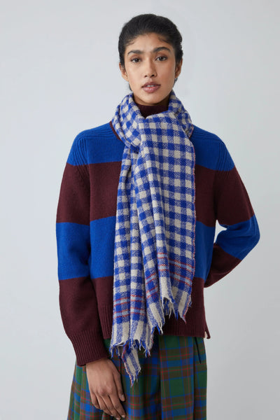 Echarpe Laine et Soie 703 Royal Blue