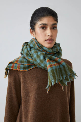 Echarpe Laine et Soie 703 Hunter Green