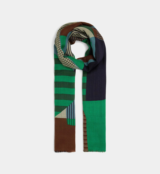Echarpe Laine 806 Oxford Green