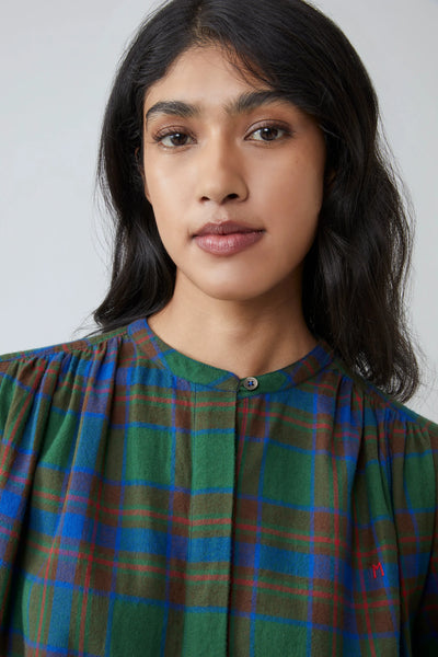 Chemise d'Hiver Emma Checks Royal Blue