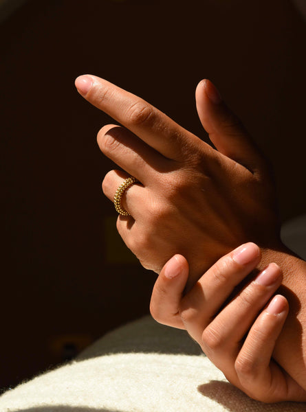 Bague Deia Maxi Doré