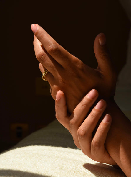 Bague Deia Maxi Doré