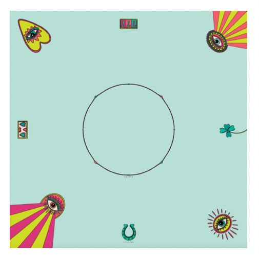 Carré Bandana Lucky You - Vert d'Eau