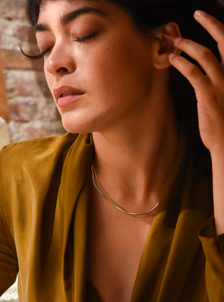 Collier Geste Mini Bicolore